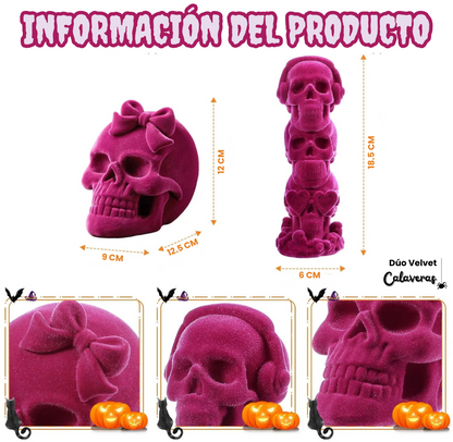 Dúo Calaveras Rosa